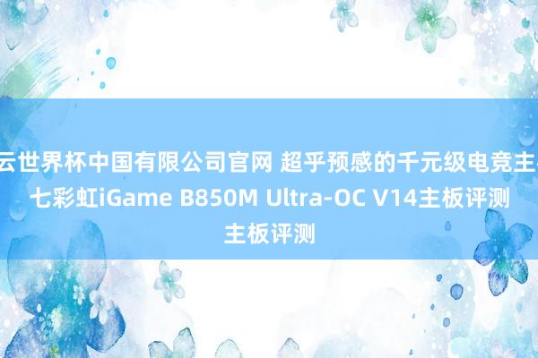 开云世界杯中国有限公司官网 超乎预感的千元级电竞主板!七彩虹iGame B850M Ultra-OC V14主板评测