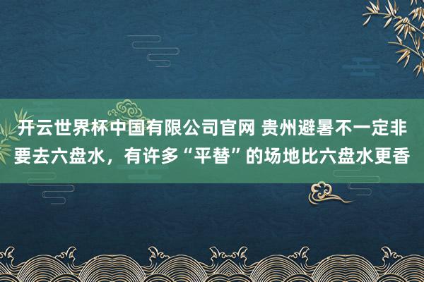 开云世界杯中国有限公司官网 贵州避暑不一定非要去六盘水,有许多“平替”的场地比六盘水更香
