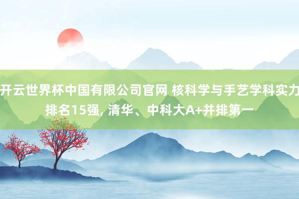 开云世界杯中国有限公司官网 核科学与手艺学科实力排名15强, 清华、中科大A+并排第一